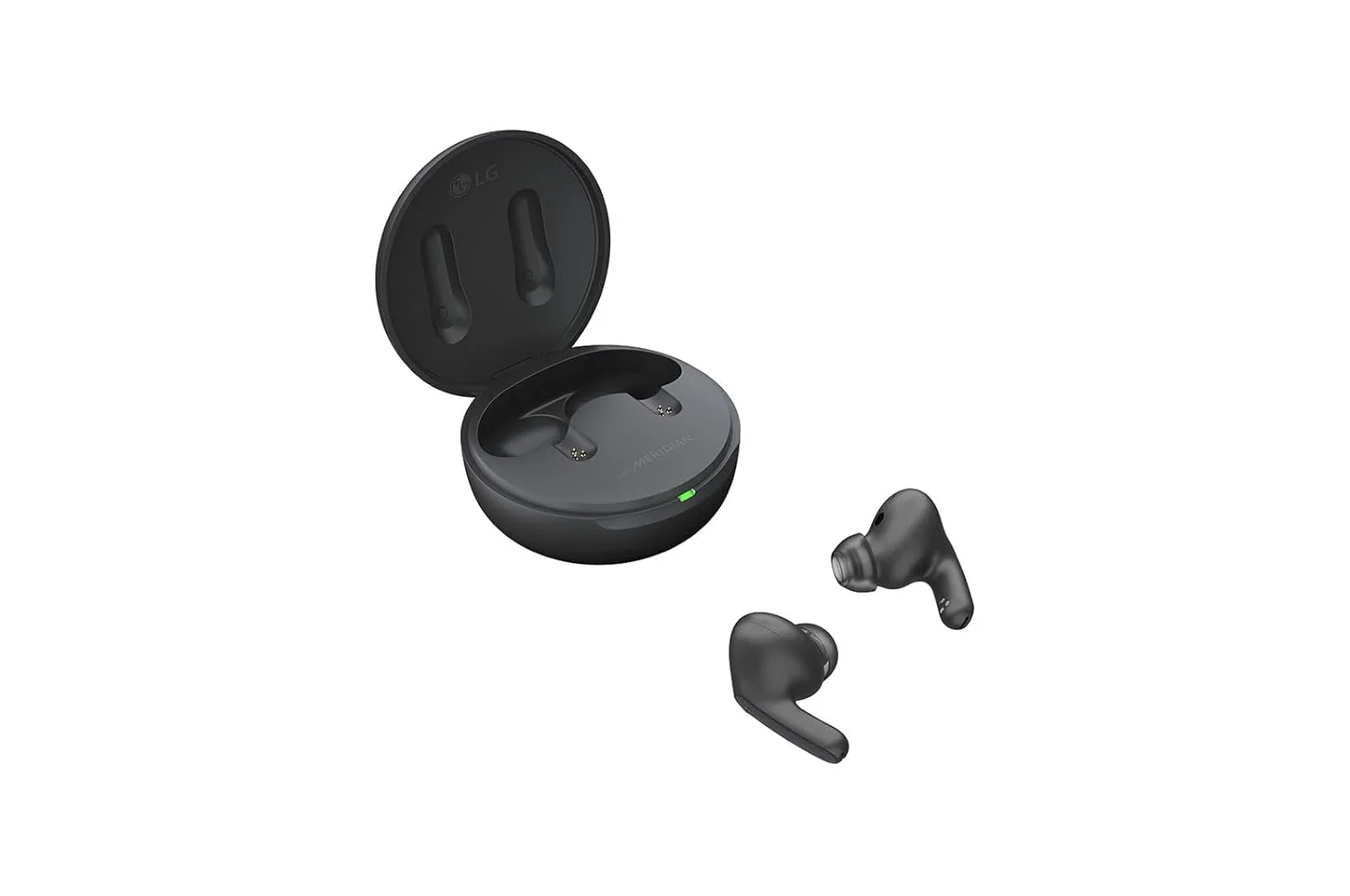 LG Tone Free FP5, Active Noise Cancellation, 22Hrs Battery,3D Sound, IPX4, Find My Earbuds, Fast Charging, Swift Pairing,Medical Grade Ear gels TONEFree App (Black) - Image 2