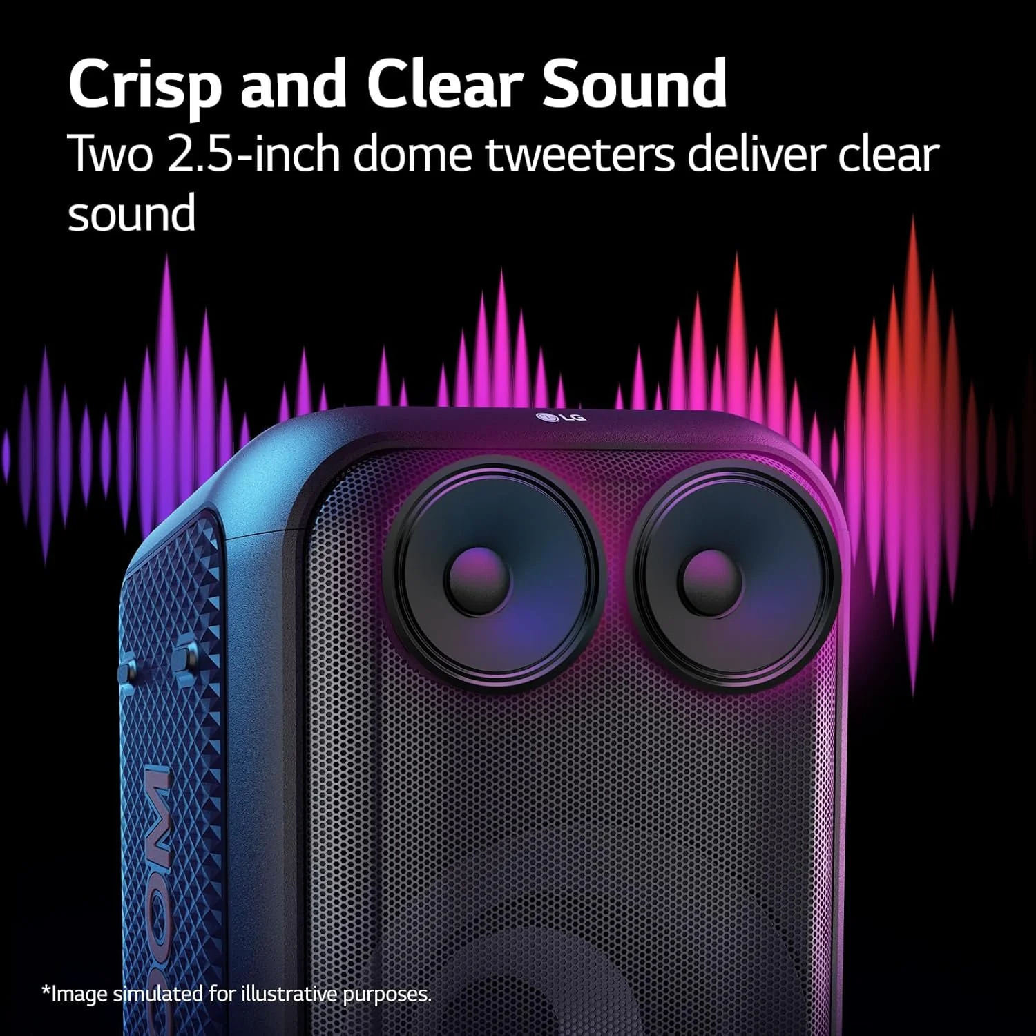 LG XBOOM XL5S | Portable Bluetooth Speaker | 200W | 12 Hours of Battery Life | Multi Color Ring Lighting | XBOOM App |IPX4 | Party Speaker - Image 7
