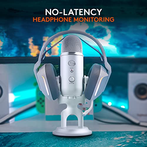 Logitech Blue Yeti USB Microphone for Recording, Streaming, Gaming, Podcasting on PC and Mac, Condenser Mic for Laptop or Computer with Blue VO!CE Effects, Adjustable Stand, Plug and Play - Image 7