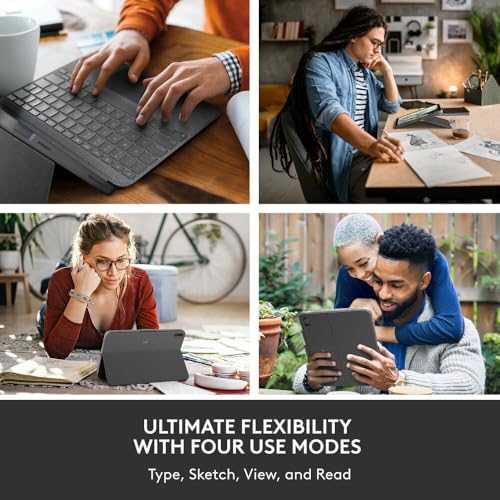 Logitech Combo Touch Detachable 10th Gen iPad Keyboard Case with Large Precision Trackpad, Full-Size Backlit Keyboard, and Smart Connector Technology - Image 2