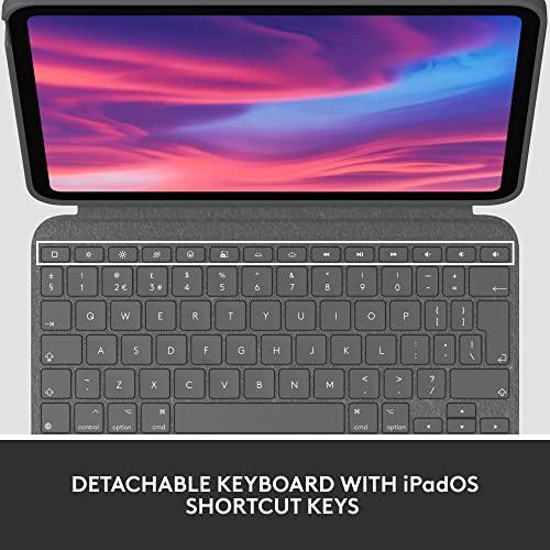 Logitech Combo Touch Detachable 10th Gen iPad Keyboard Case with Large Precision Trackpad, Full-Size Backlit Keyboard, and Smart Connector Technology - Image 3