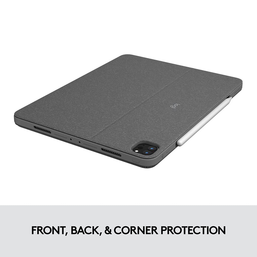 Logitech Combo Touch iPad Pro 11-inch (1st, 2nd, 3rd, 4th gen - 2018, 2020, 2021, 2022) Keyboard Case - Detachable Backlit Keyboard, Click-Anywhere Trackpad - QWERTY Smart Connector, Grey, Medium - Image 5