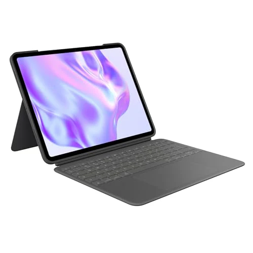 Logitech Combo Touch iPad Pro 13-inch (M4 & M5)(2024 & 2025) Keyboard Case - Detachable Backlit Keyboard with Kickstand, Comfortable Typing, Multi-use Mode - Graphite