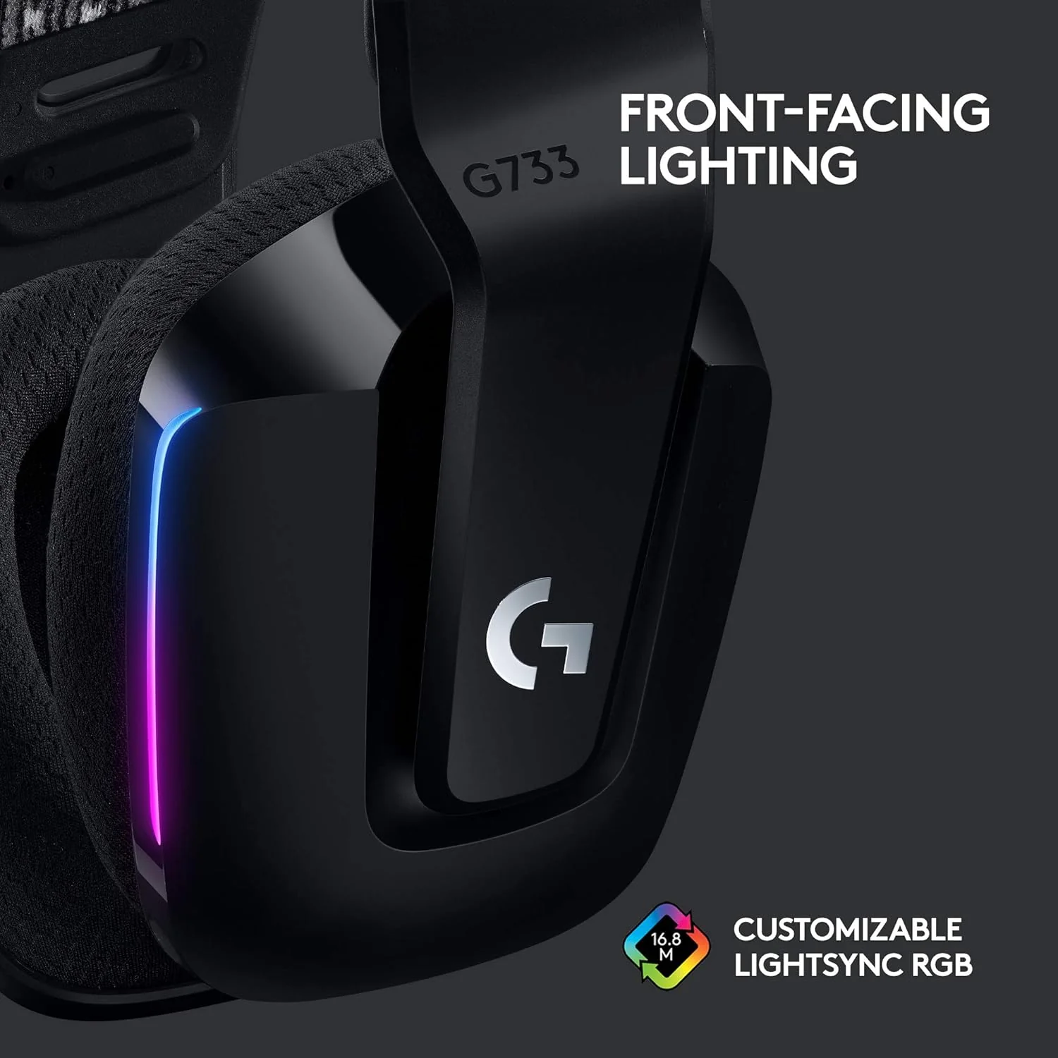 Logitech G 733 Lightspeed Over Ear Wireless Gaming Headset (Without Mic & Receiver) - Image 4