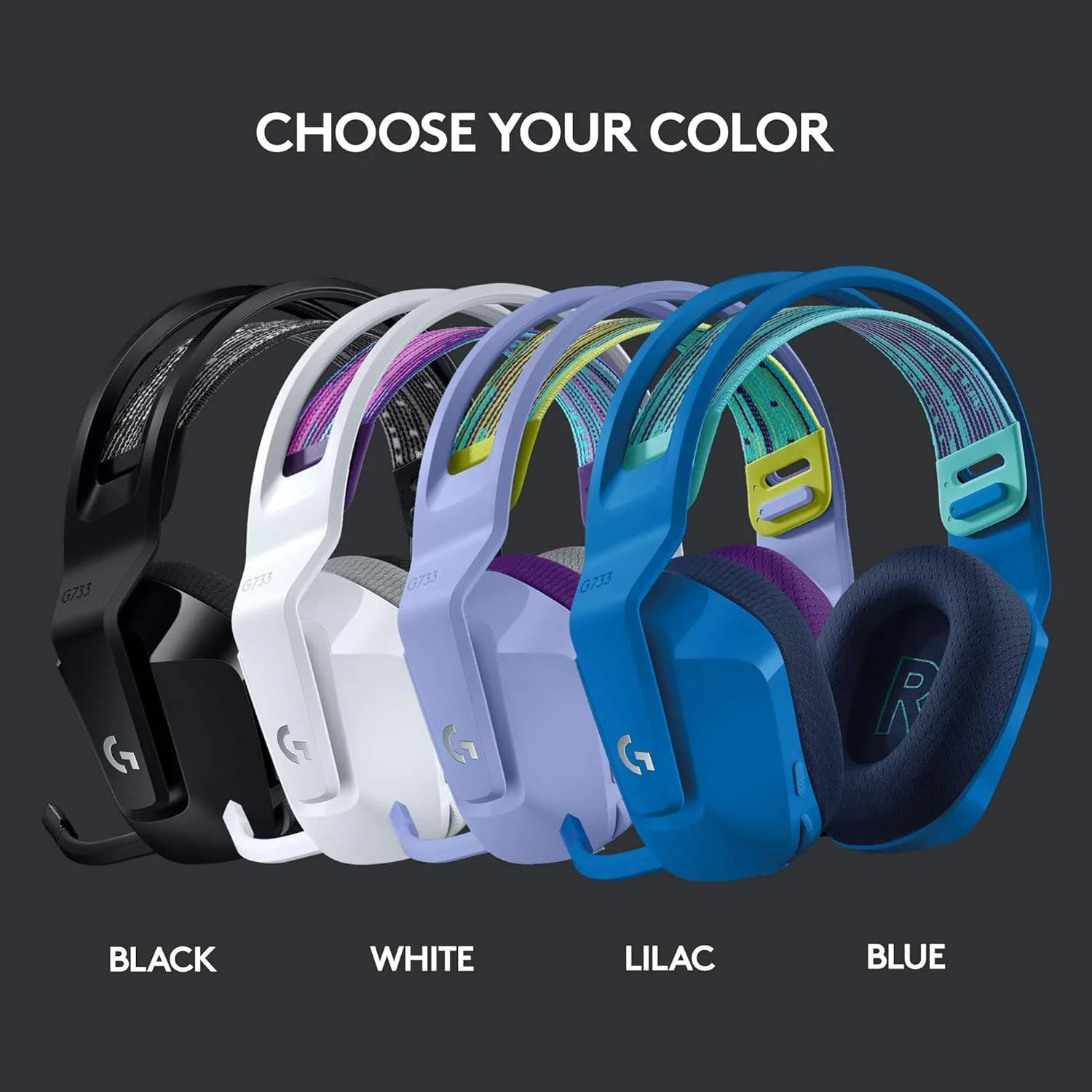 Logitech G 733 Lightspeed Over Ear Wireless Gaming Headset (Without Mic & Receiver) - Image 7