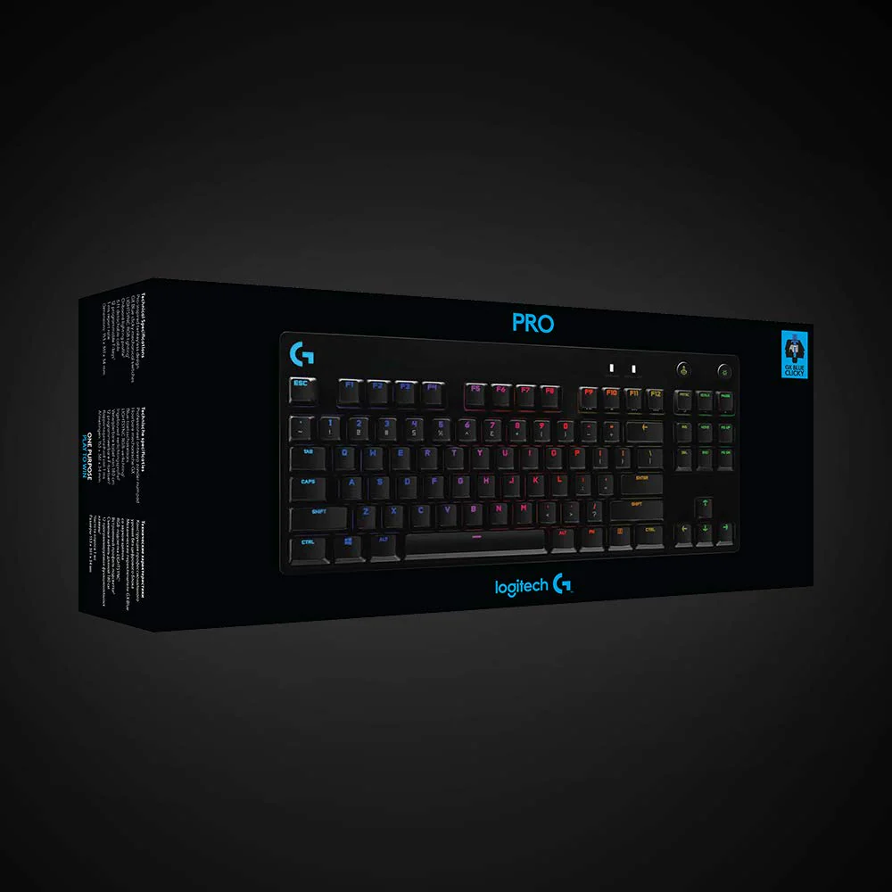 Logitech G PRO Mechanical Gaming Keyboard, Ultra Portable Tenkeyless Design, Detachable Micro USB Cable, 16.8 Million Color LIGHTSYNC RGB Backlit Keys,Black - Image 8