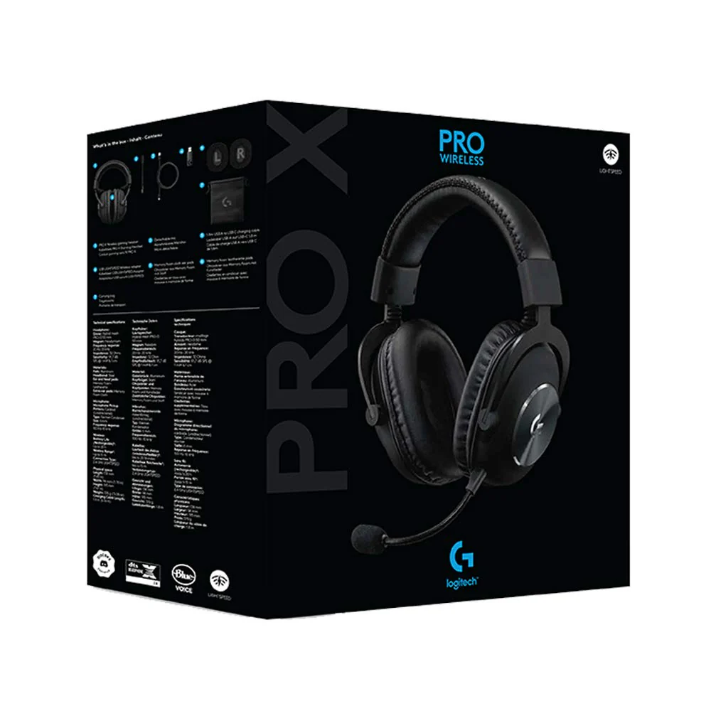 Logitech G Pro X Gaming Wired Over Ear Headphones with Mic Blue Voice DTS Headphone:X 2.0, 50Mm Pro-G Drivers, 2.0 Surround Sound for Esports Gaming, Pc/Ps/Xbox/Vr/Nintendo Switch - (Black) - Image 3