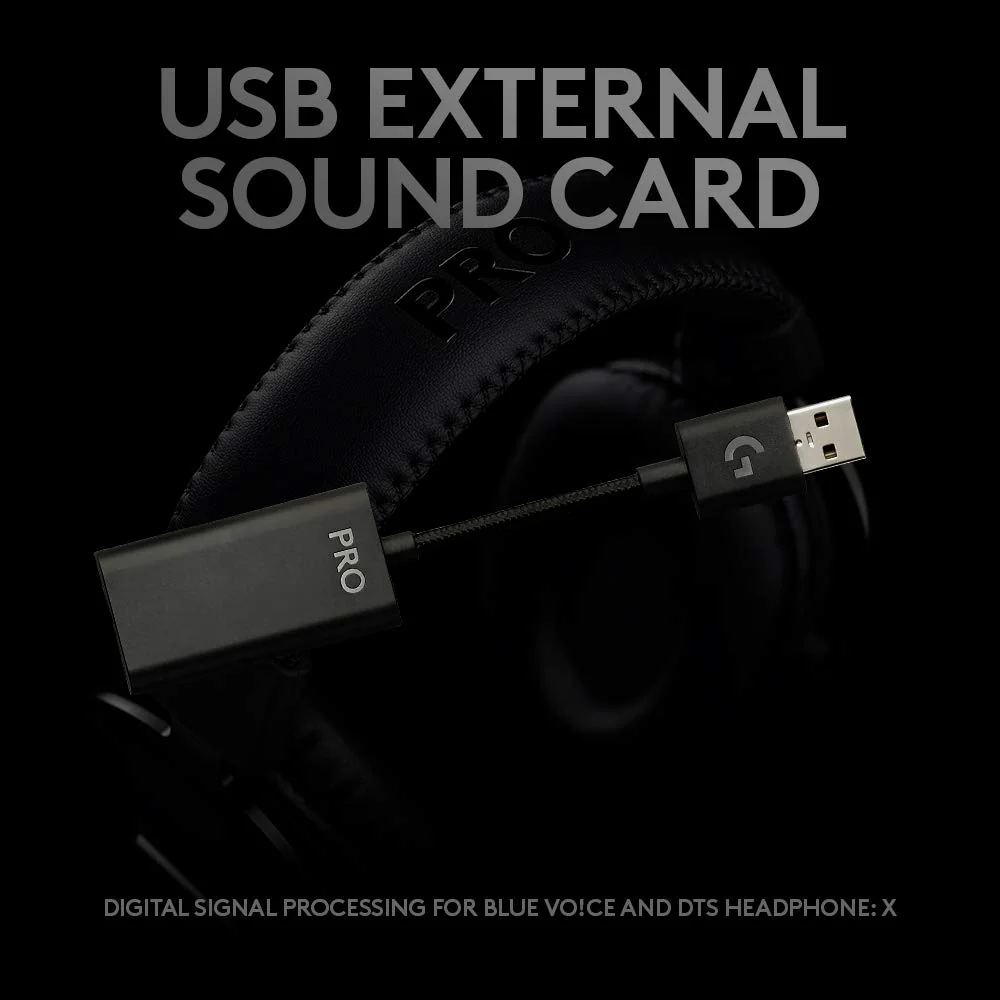 Logitech G Pro X Gaming Wired Over Ear Headphones with Mic Blue Voice DTS Headphone:X 2.0, 50Mm Pro-G Drivers, 2.0 Surround Sound for Esports Gaming, Pc/Ps/Xbox/Vr/Nintendo Switch - (Black) - Image 4
