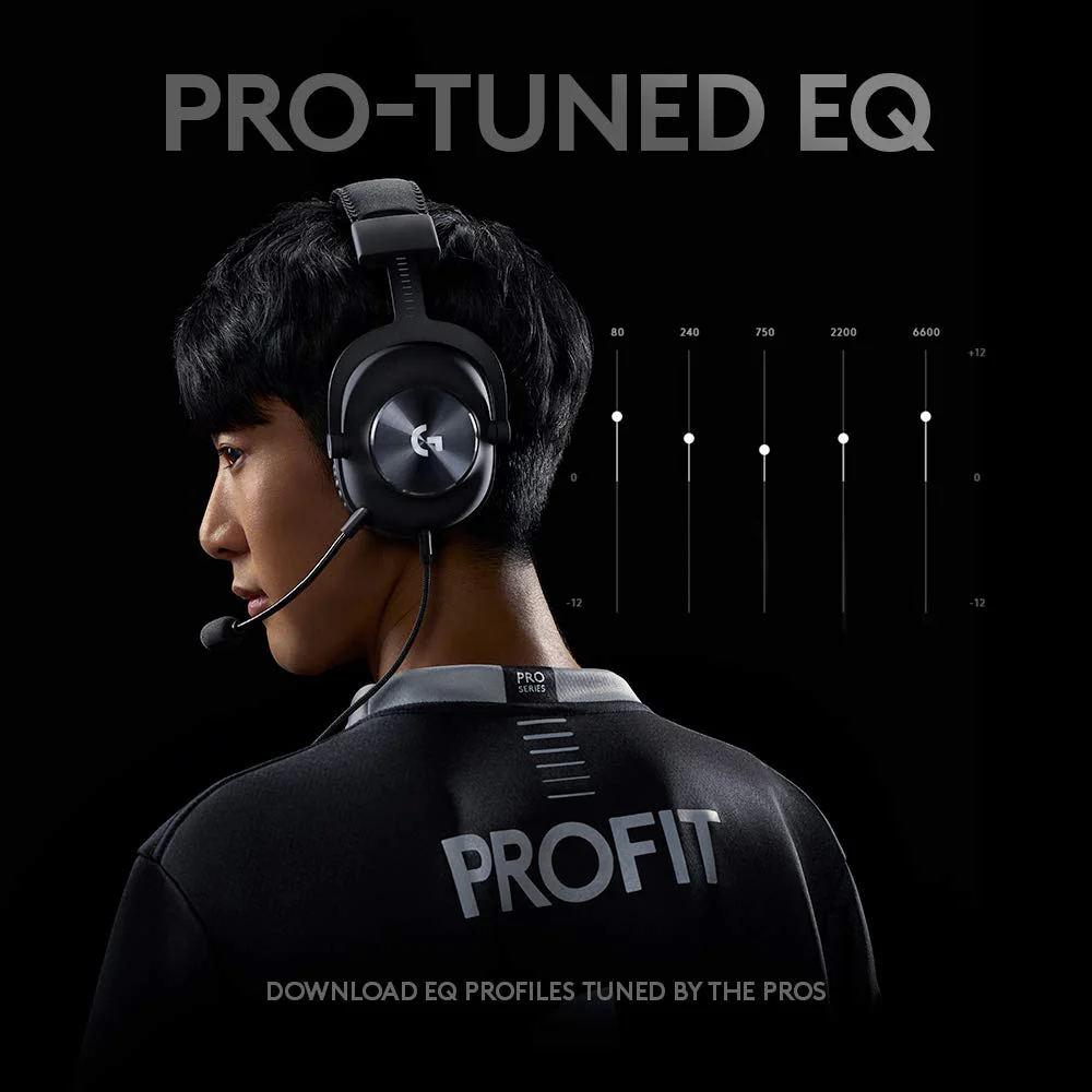 Logitech G Pro X Gaming Wired Over Ear Headphones with Mic Blue Voice DTS Headphone:X 2.0, 50Mm Pro-G Drivers, 2.0 Surround Sound for Esports Gaming, Pc/Ps/Xbox/Vr/Nintendo Switch - (Black) - Image 8