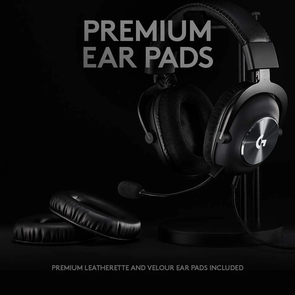 Logitech G Pro X Gaming Wired Over Ear Headphones with Mic Blue Voice DTS Headphone:X 2.0, 50Mm Pro-G Drivers, 2.0 Surround Sound for Esports Gaming, Pc/Ps/Xbox/Vr/Nintendo Switch - (Black) - Image 9