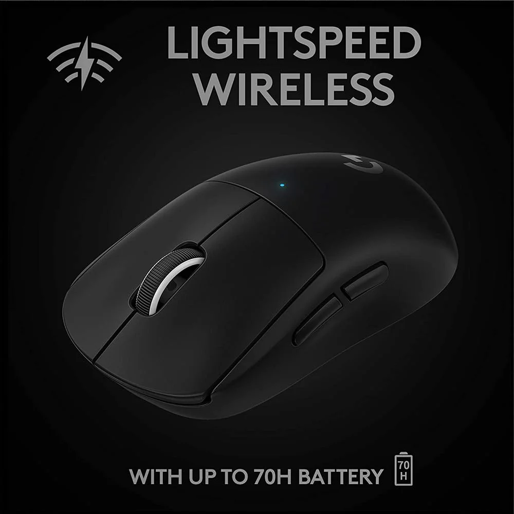 Logitech G PRO X Superlight Wireless USB Gaming Mouse, Ultra Lightweight 63 g, Hero 25K Sensor, 25, 600 DPI, 5 Programmable Buttons, Long Battery Life, for Esports, Compatible with PC/Mac-Black - Image 5