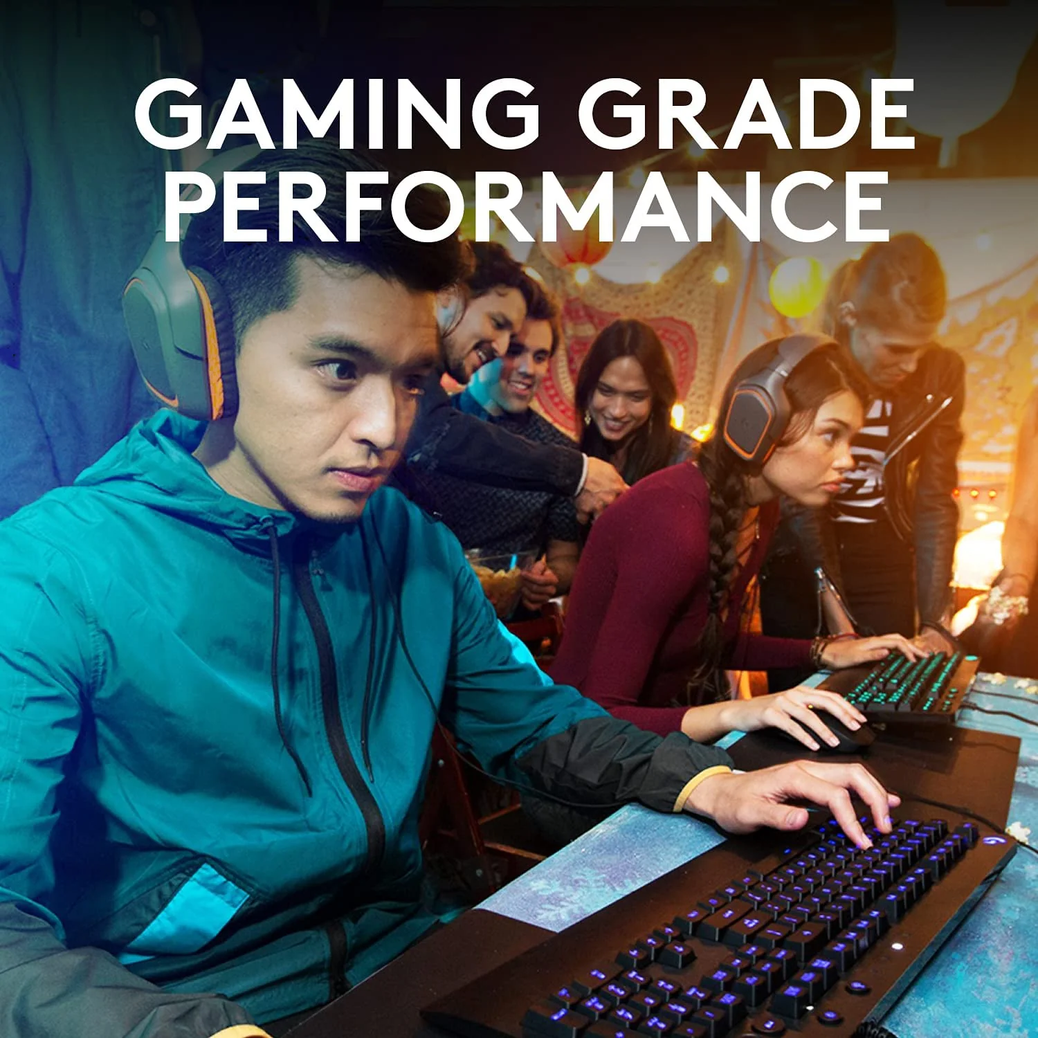 Logitech G213 Prodigy USB Gaming Keyboard, LIGHTSYNC RGB Backlit Keys, Spill-Resistant, Customizable Keys, Dedicated Multi-Media Keys - Black - Image 9