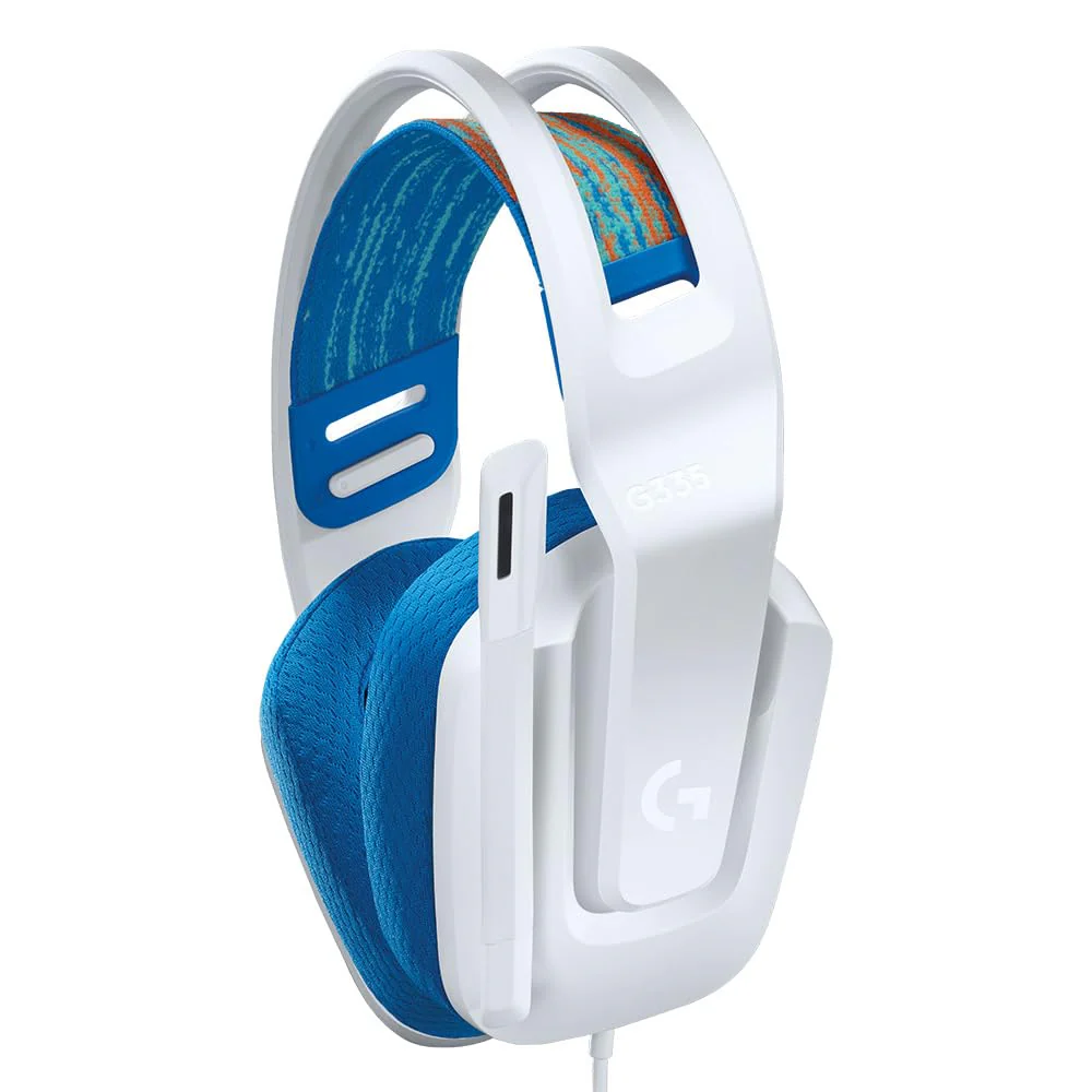 Logitech G335 Lightweight Gaming Wired Over Ear Headphones with Mic Flip to Mute 3.5Mm Audio Jack, Memory Foam Earpads, Compatible for Pc, PlayStation, Xbox, Nintendo Switch (White) - Image 3