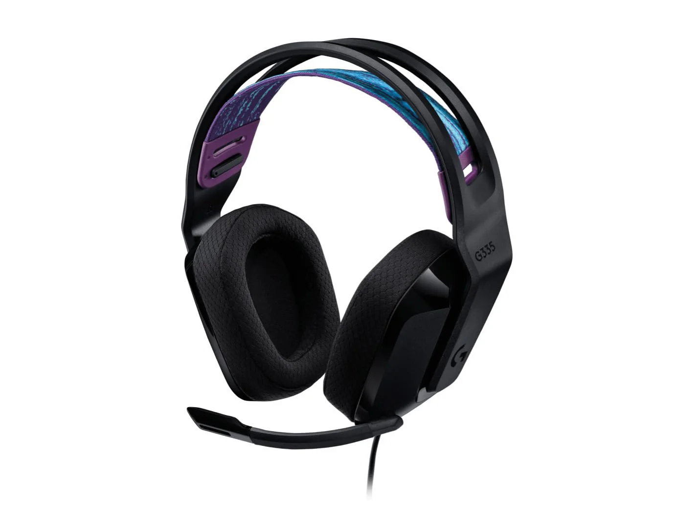 Logitech G335 Lightweight Gaming Wired Over Ear Headphones with Mic Flip to Mute 3.5Mm Audio Jack, Memory Foam Earpads, Compatible for Pc, PlayStation, Xbox, Nintendo Switch (White) - Image 4