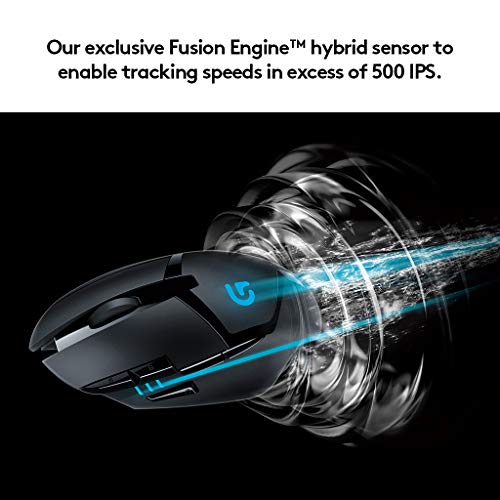 Logitech G402 Hyperion Fury USB Wired Gaming Mouse, 4,000 DPI, Lightweight, 8 Programmable Buttons, Compatible for PC/Mac - Black - Image 3