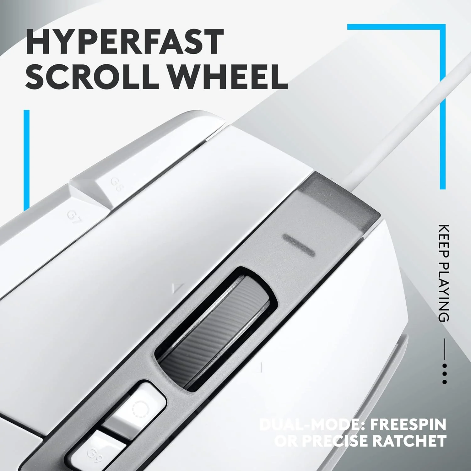 Logitech G502 X Wired Gaming Mouse - LIGHTFORCE Hybrid Optical-Mechanical Primary switches, Hero 25K Gaming Sensor, Compatible with PC/macOS/Windows - Image 6