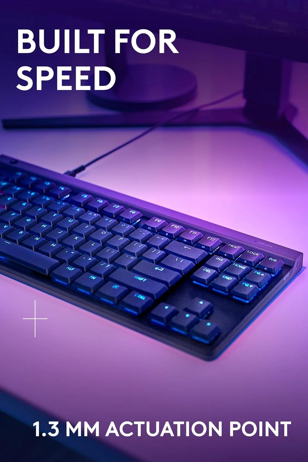 Logitech G515 TKL Wired Low Profile Gaming Keyboard, Fully Customisable RGB, Double-Shot PBT Keycaps, Tactile/Brown Switches - Image 3