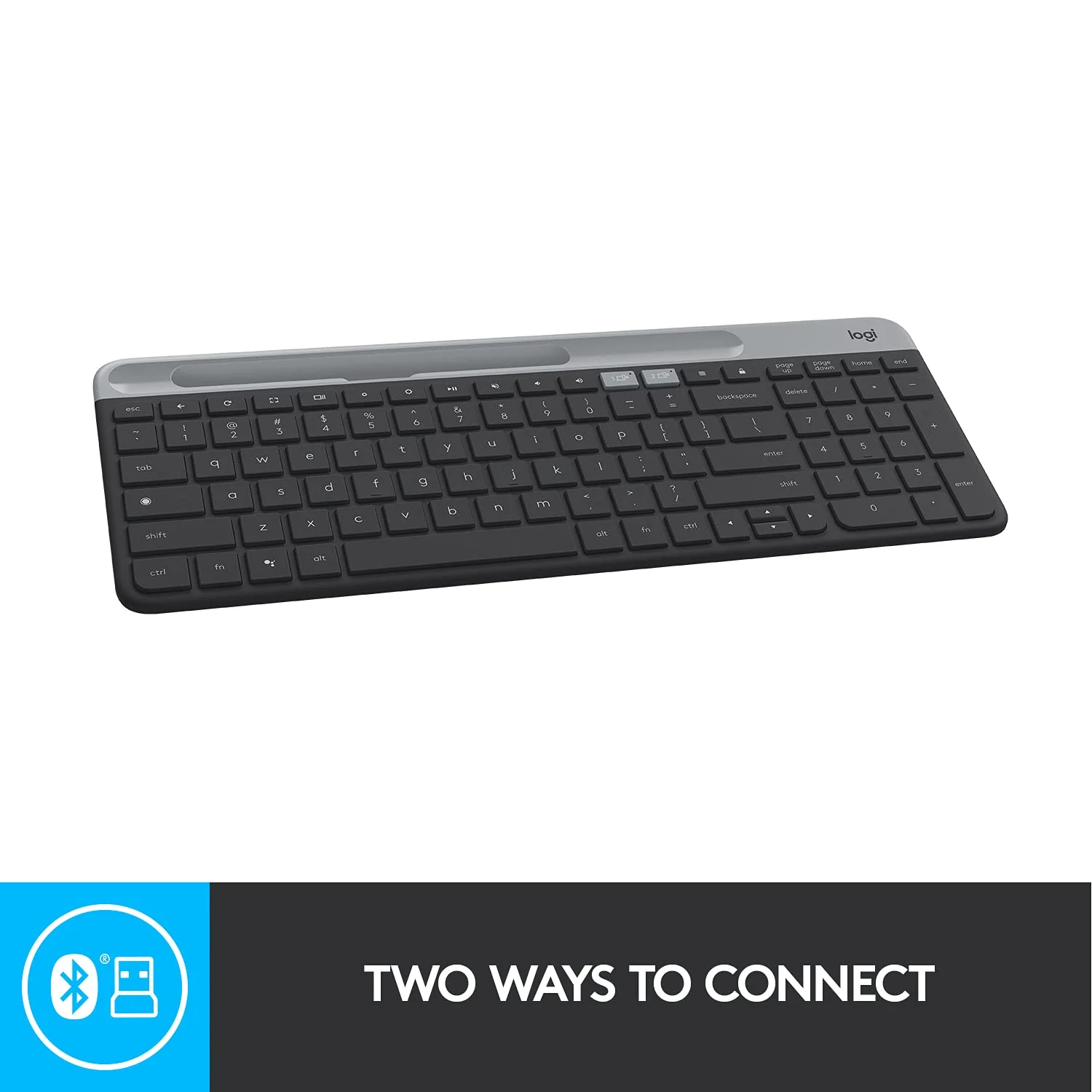 Logitech K580 Slim Multi-Device Wireless Keyboard Bluetooth/Receiver - Image 4