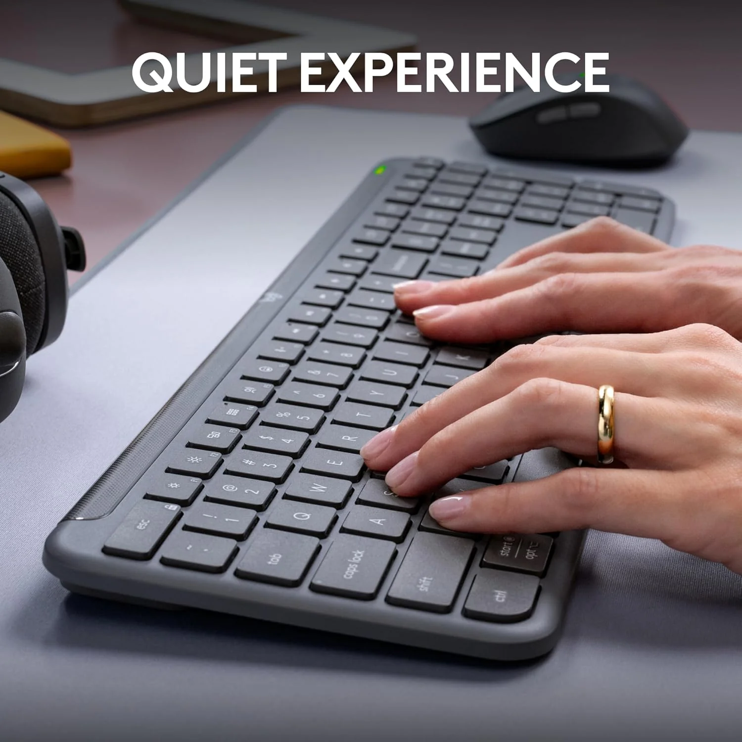 Logitech MK950 Signature Slim Wireless Keyboard and Mouse Combo, Sleek Design, Quiet Typing and Clicking, Switch Across Three Devices, Bluetooth, Multi-OS, Works with Windows and Mac - Image 6