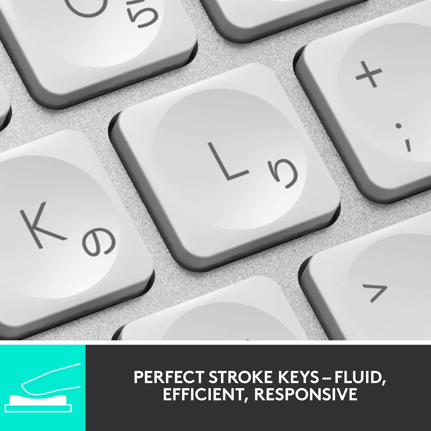 Logitech MX Keys Mini for Mac Minimalist Wireless Illuminated Keyboard with Free Adobe Subscription, Compact, Bluetooth, Backlit Keys, USB-C, Tactile Typing, Metal Build-Pale Grey - Image 11