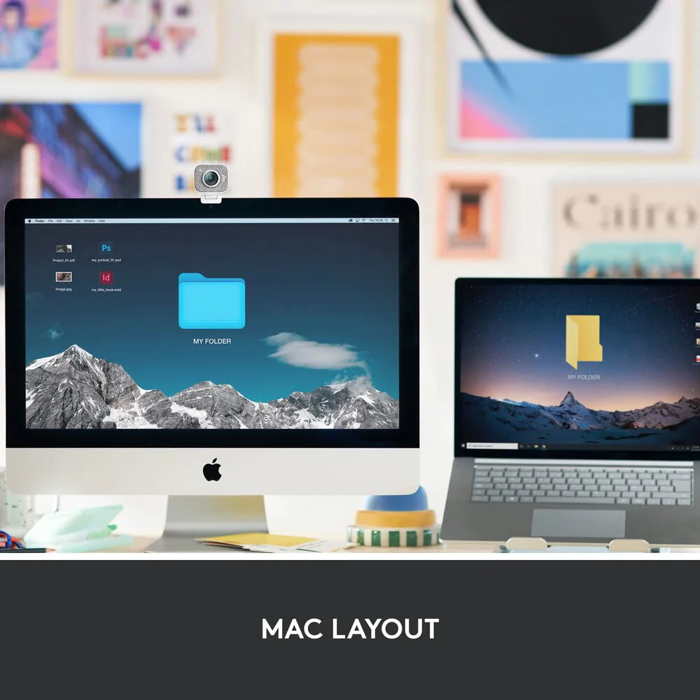 Logitech MX Keys Mini for Mac Minimalist Wireless Illuminated Keyboard with Free Adobe Subscription, Compact, Bluetooth, Backlit Keys, USB-C, Tactile Typing, Metal Build-Pale Grey - Image 3