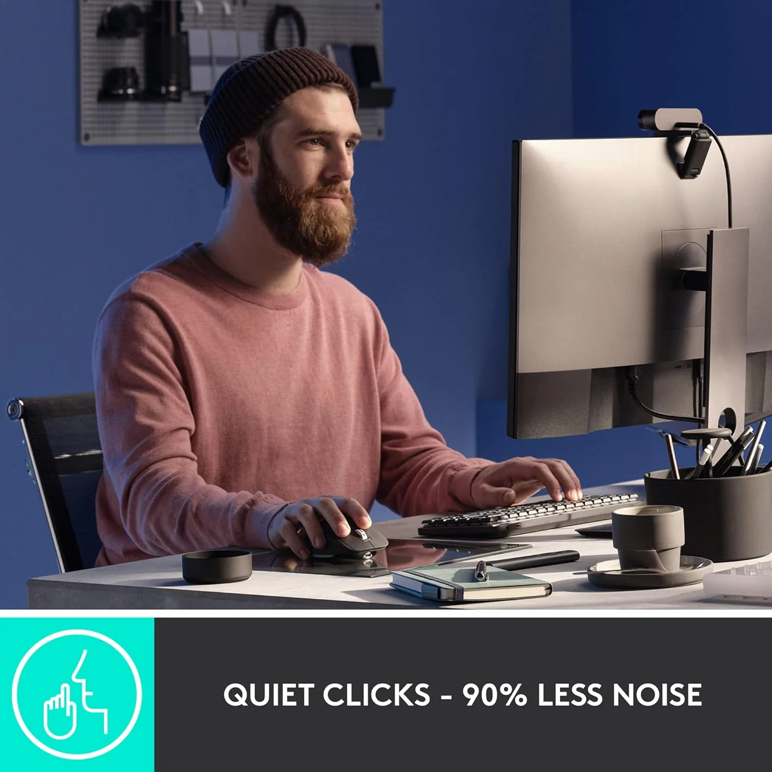 Logitech MX Master 3 Wireless Mouse, Ultrafast Scrolling, Use on Any Surface, Ergonomic, 4000 Dpi, Customisation, USB-C, Bluetooth/USB, Apple Mac iPad OS Microsoft PC Windows Linux, Dark Grey - Image 6