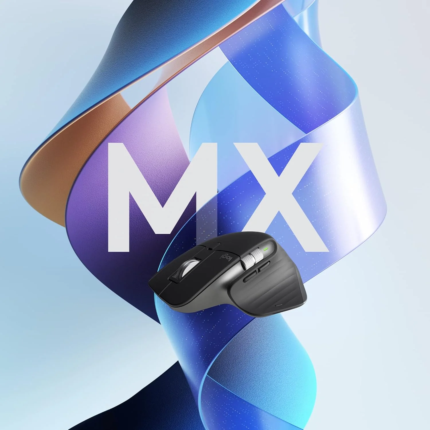 Logitech MX Master 3 Wireless Mouse, Ultrafast Scrolling, Use on Any Surface, Ergonomic, 4000 Dpi, Customisation, USB-C, Bluetooth/USB, Apple Mac iPad OS Microsoft PC Windows Linux, Dark Grey - Image 9