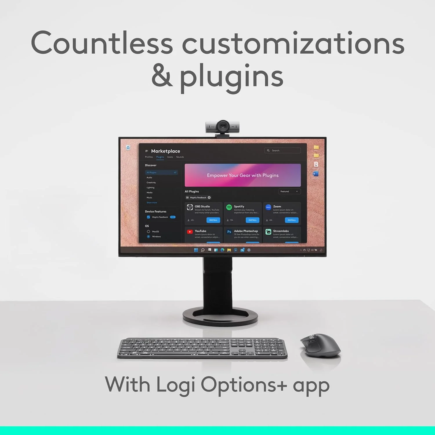 Logitech MX Master 4, Ergonomic Wireless Mouse with Advanced Performance Haptic Feedback, Ultra-Fast Scrolling, USB-C Charging, Bluetooth, Windows, MacOS - Graphite - Image 8