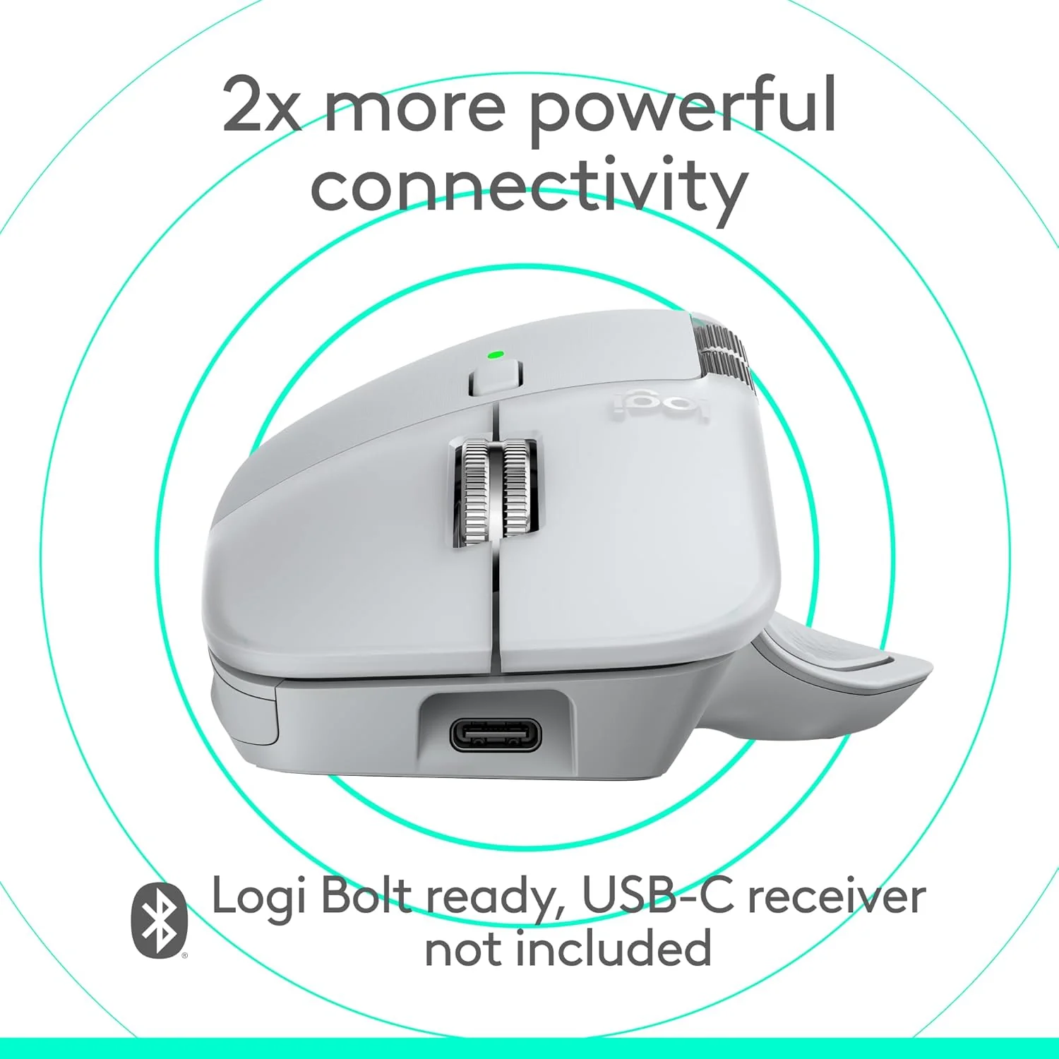 Logitech MX Master 4 for Mac, Ergonomic Bluetooth Mouse with Advanced Performance Haptic Feedback, Ultra-Fast Scrolling, USB-C Charging, MacOS, iPadOS, Windows - Image 6