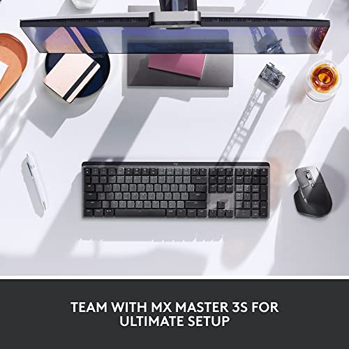 Logitech MX Mechanical Wireless Illuminated Performance Keyboard with Free Adobe Subscription, Linear Switches, Backlit Keys, Bluetooth, USB-C - Image 10