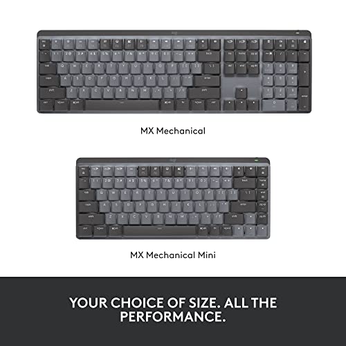 Logitech MX Mechanical Wireless Illuminated Performance Keyboard with Free Adobe Subscription, Linear Switches, Backlit Keys, Bluetooth, USB-C - Image 11