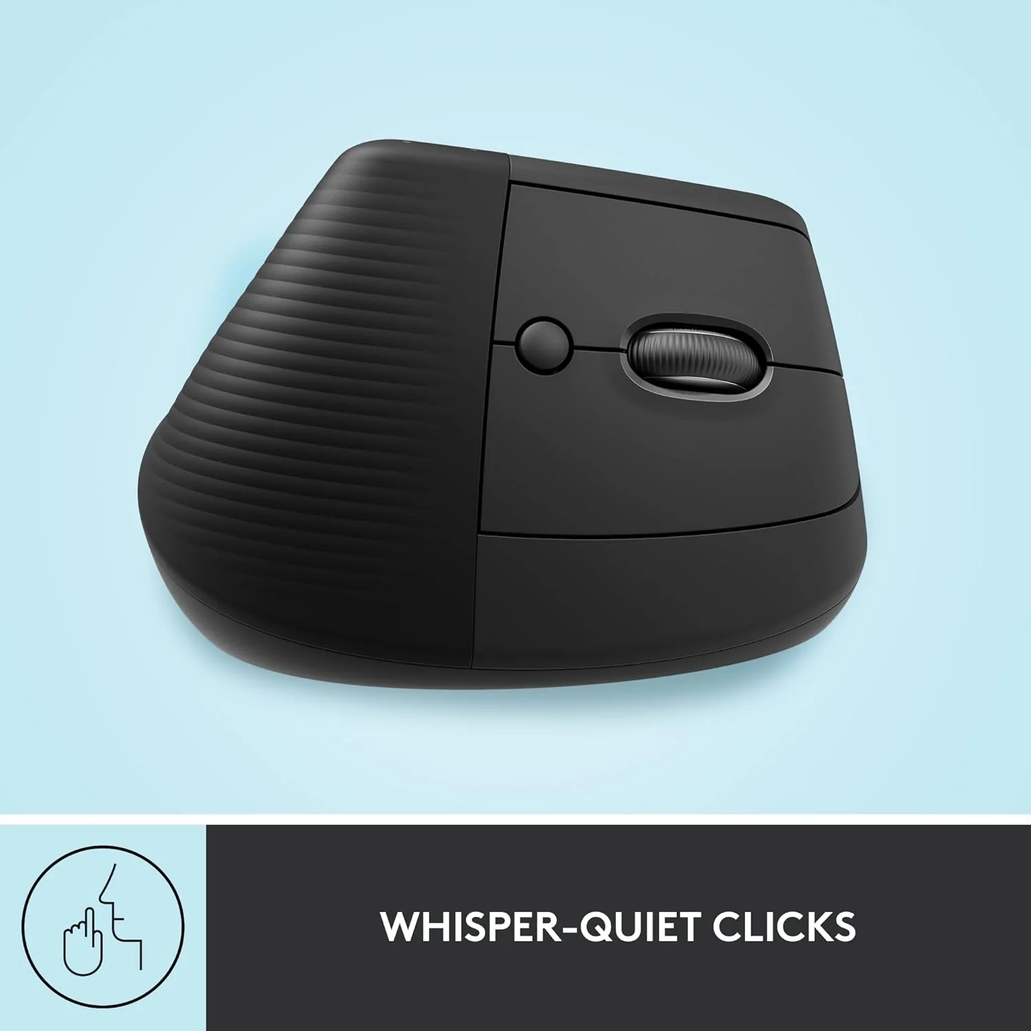 Logitech MX Vertical Wireless Mouse with Free Adobe Subscription, Ergonomic Design Reduces Muscle Strain, Move Content Between 3 Windows and Apple Computers, Rechargeable, Graphite - Image 3