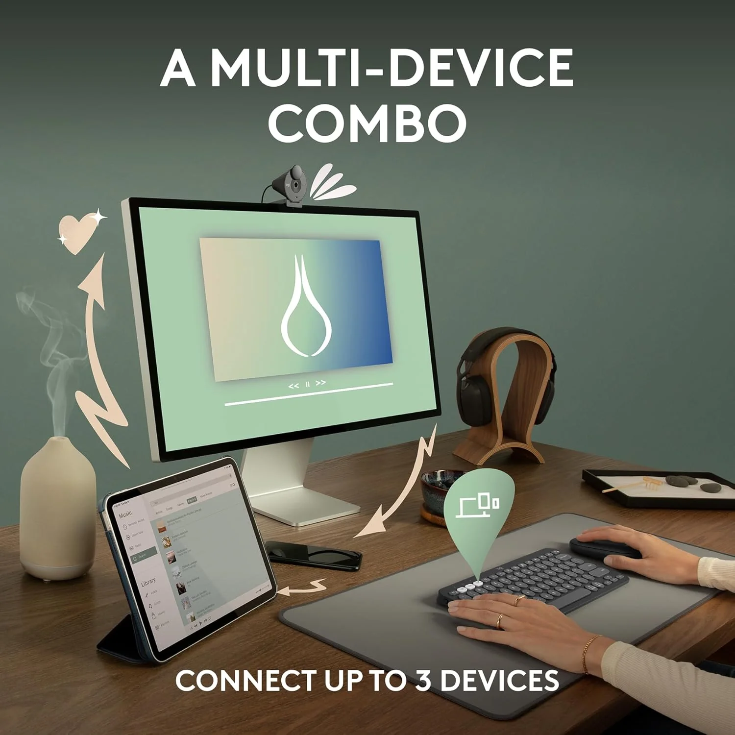Logitech Pebble 2 Combo - Wireless Keyboard and Mouse - Image 6