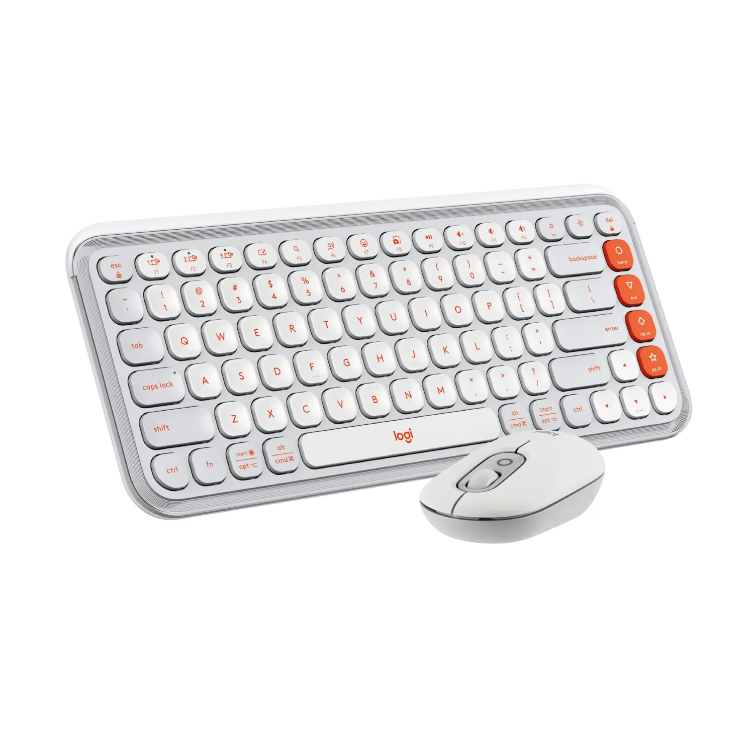 Logitech POP ICON Combo, Bluetooth Keyboard and Mouse Combo, Comfortable Typing, programmable Keys and Buttons, Quiet clicks, Easy-Switch up to 3 Devices