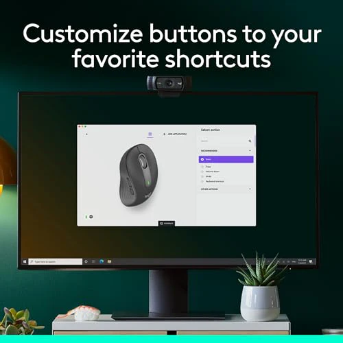 Logitech Signature M650L Wireless Mouse, 2-Year Battery, Silent Clicks, Customisable Side Buttons, Bluetooth - Graphite - Image 5