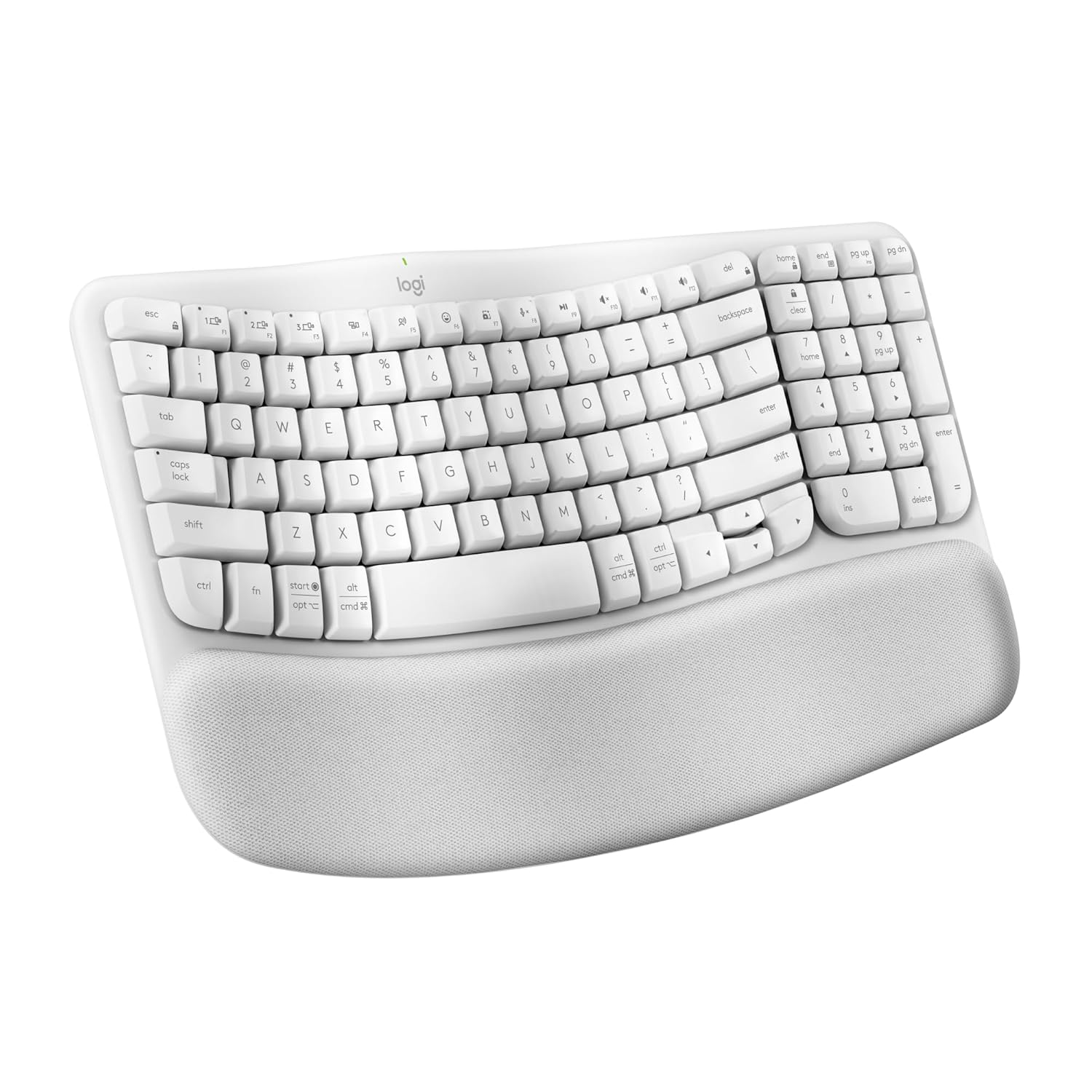 Logitech Wave Keys Wireless Ergonomic Keyboard with Cushioned Palm Rest (Without Receiver & Stand) - Image 12