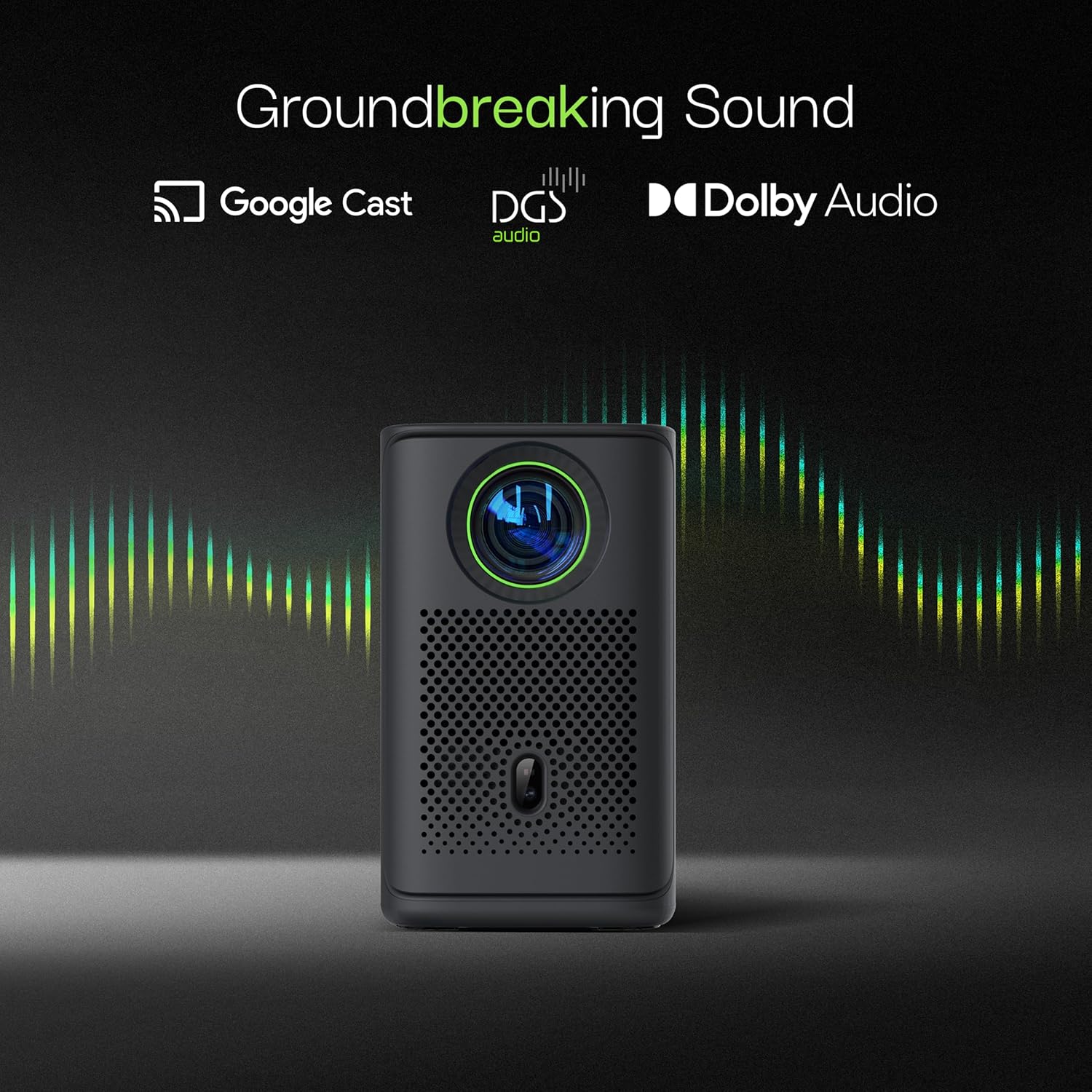 Lumio Arc 5 Projector | Official Google TV & Netflix | 1080p Full HD | 4K Downscaling via HDMI | 200 ANSI Lumens | 100" Screen | Auto Keystone, Obstacle Avoidance | Dolby Audio | Bluetooth Speaker - Image 12