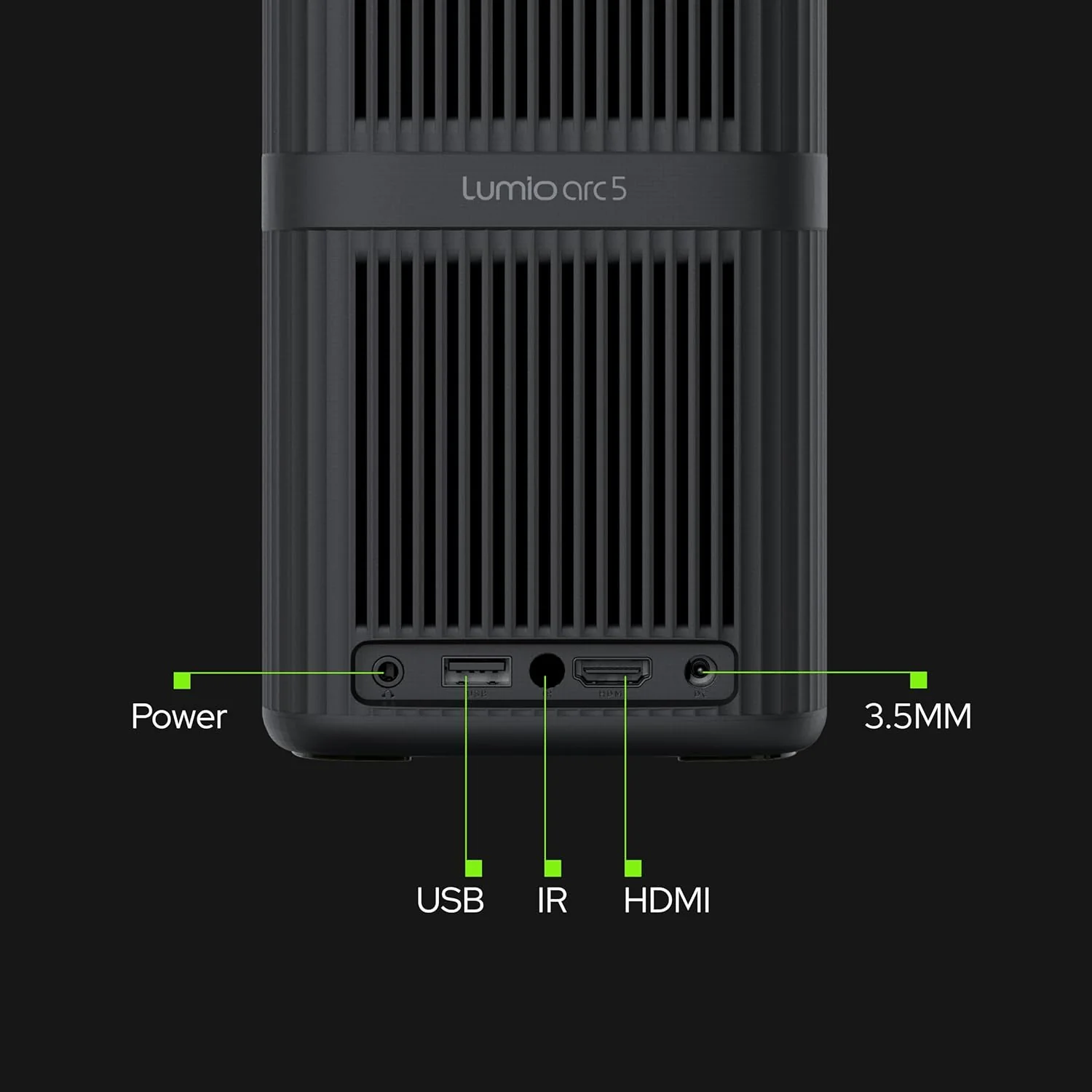 Lumio Arc 5 Projector | Official Google TV & Netflix | 1080p Full HD | 4K Downscaling via HDMI | 200 ANSI Lumens | 100" Screen | Auto Keystone, Obstacle Avoidance | Dolby Audio | Bluetooth Speaker - Image 8