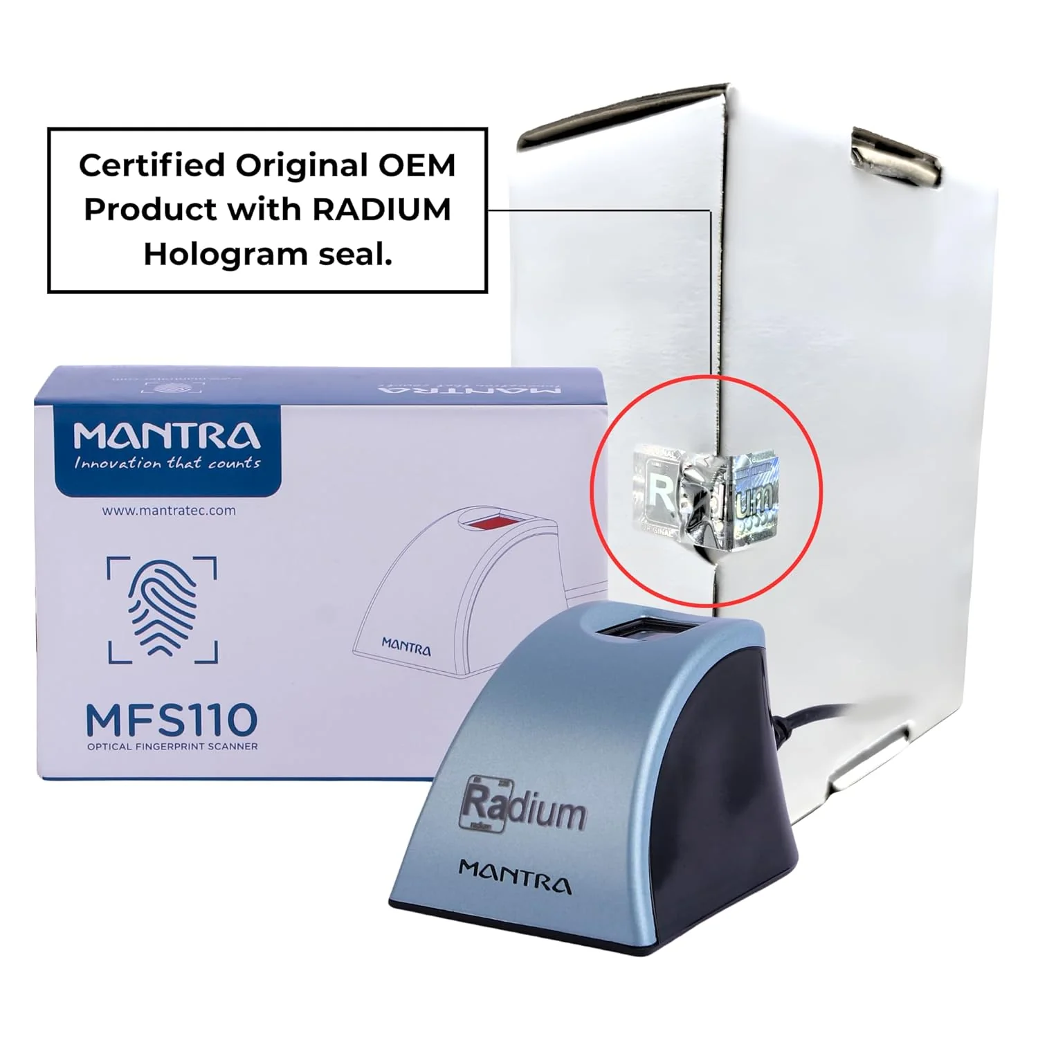 Mantra MFS 110 L1 Biometric Single Fingerprint Scanner, Aadhaar Authentication Device | Latest Updated RD Service | High Securety and Fast scanning | Reliable and Durable - Image 5