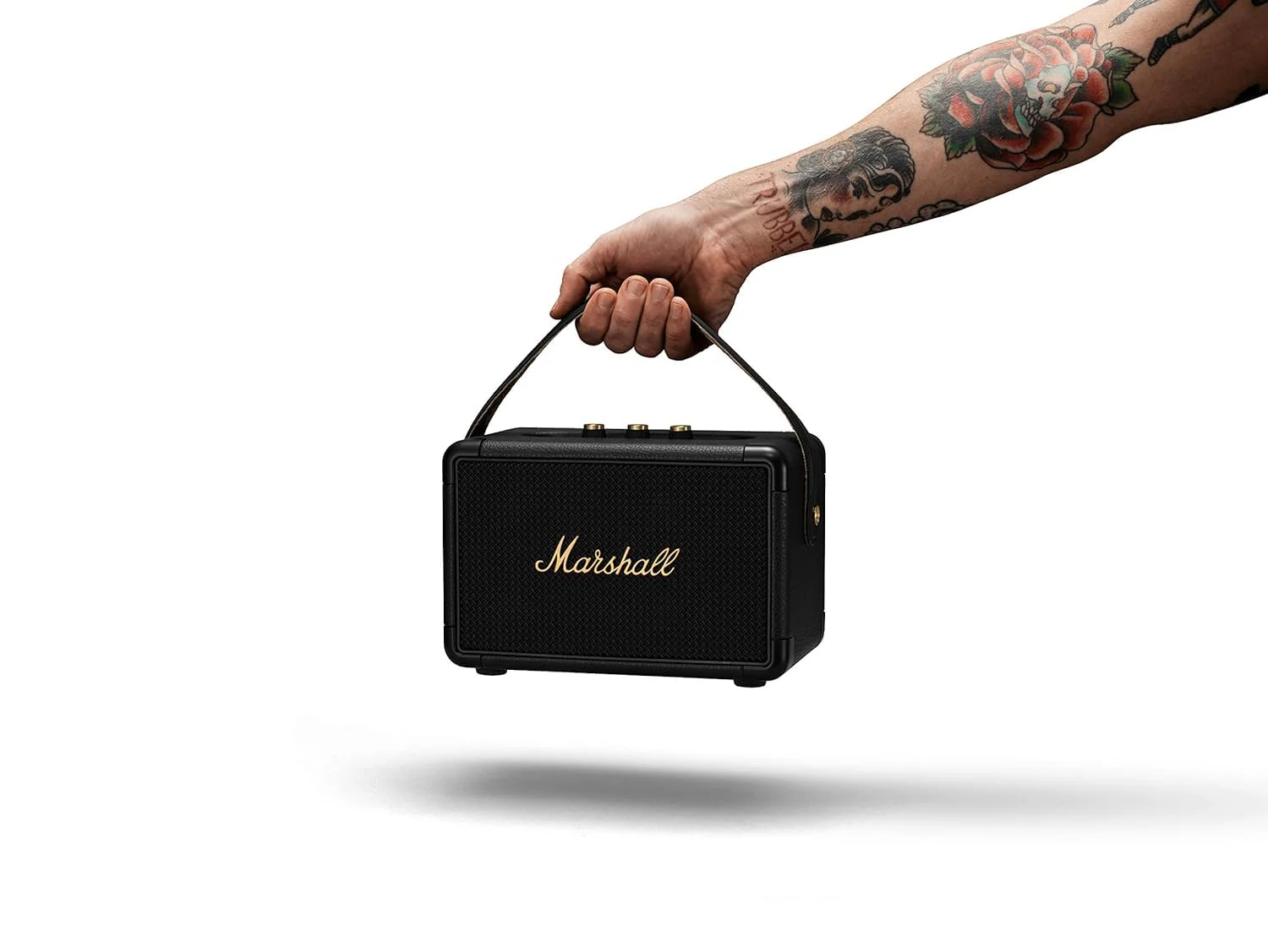 Marshall Kilburn II 36W Portable Bluetooth Speaker - Black & Brass - Image 6
