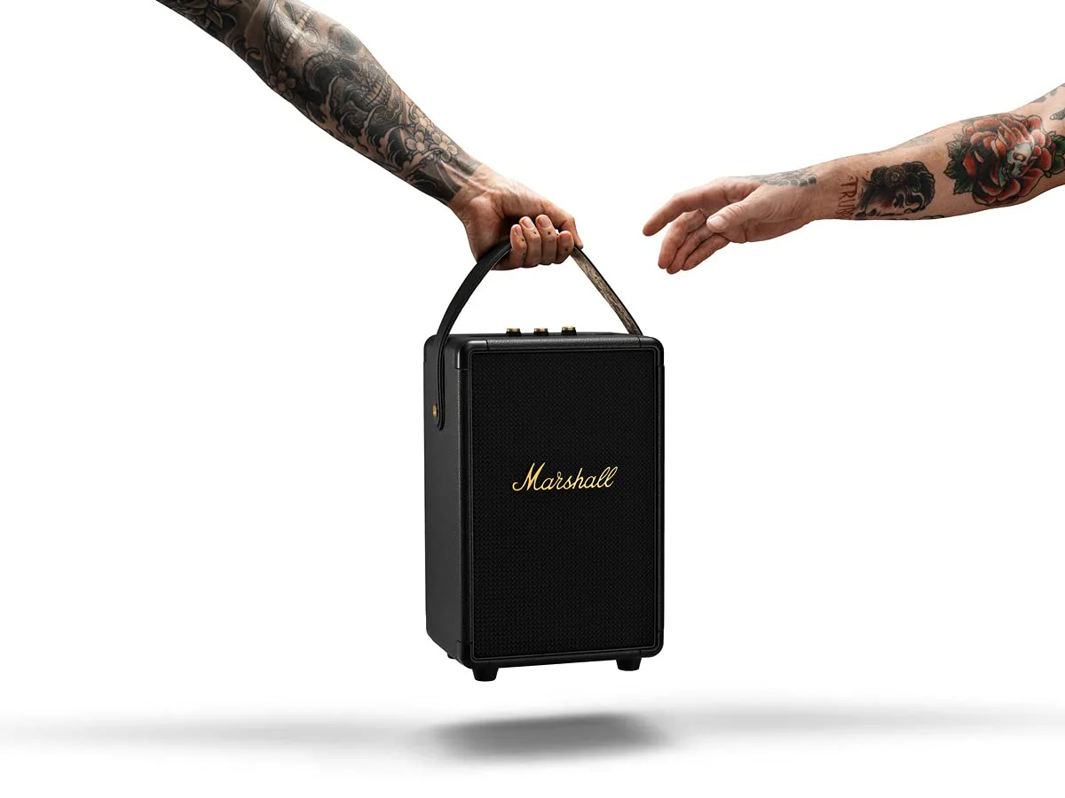 Marshall Tufton 80 Watt Wireless Bluetooth Portable Speaker (Black & Brass) - Image 2