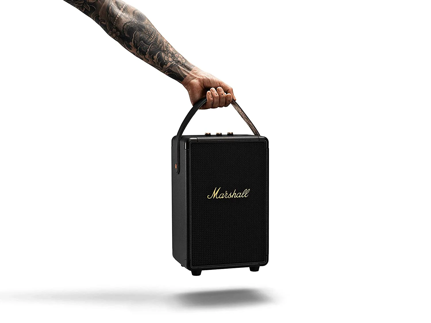 Marshall Tufton 80 Watt Wireless Bluetooth Portable Speaker (Black & Brass) - Image 8