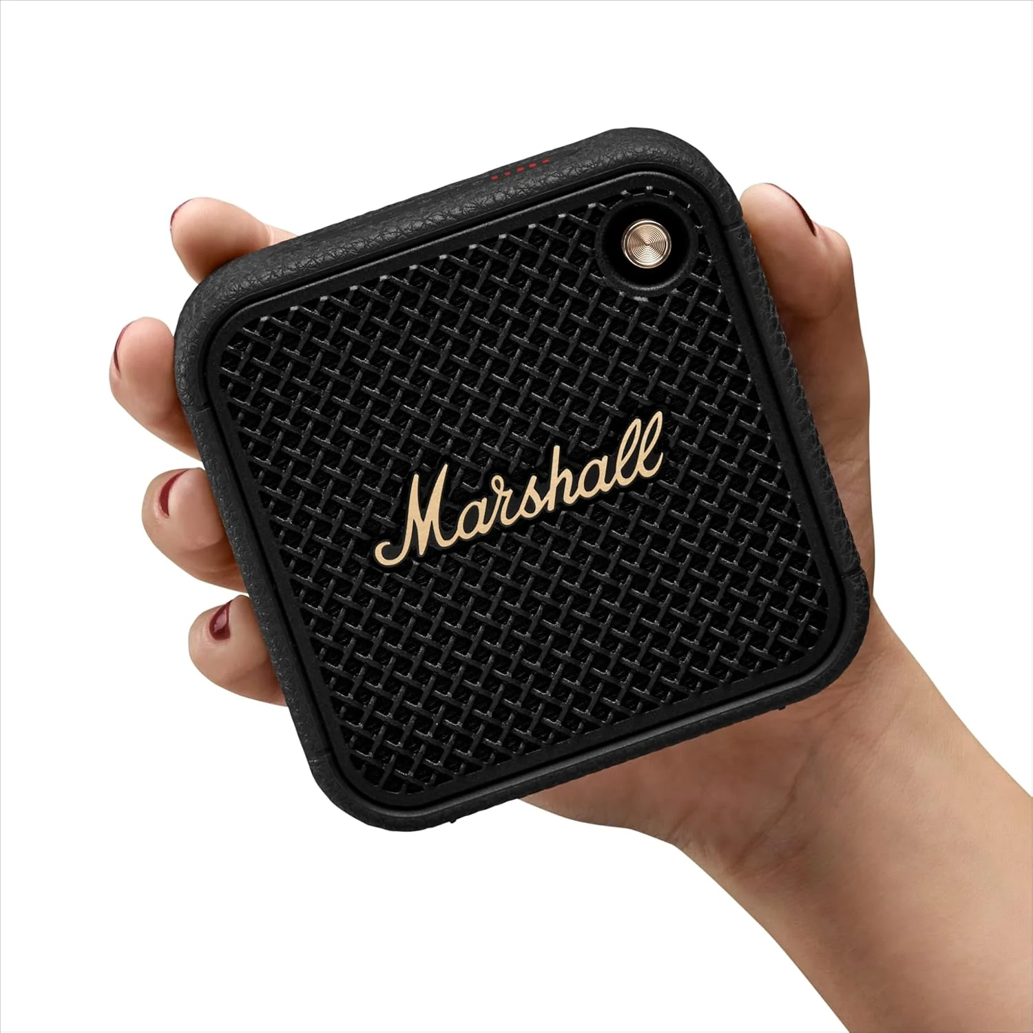 Marshall Willen II Portable Bluetooth Speaker with 17+ Hours of Portable Playtime, Dust & Waterproof (IP67) - Black & Brass - Image 9