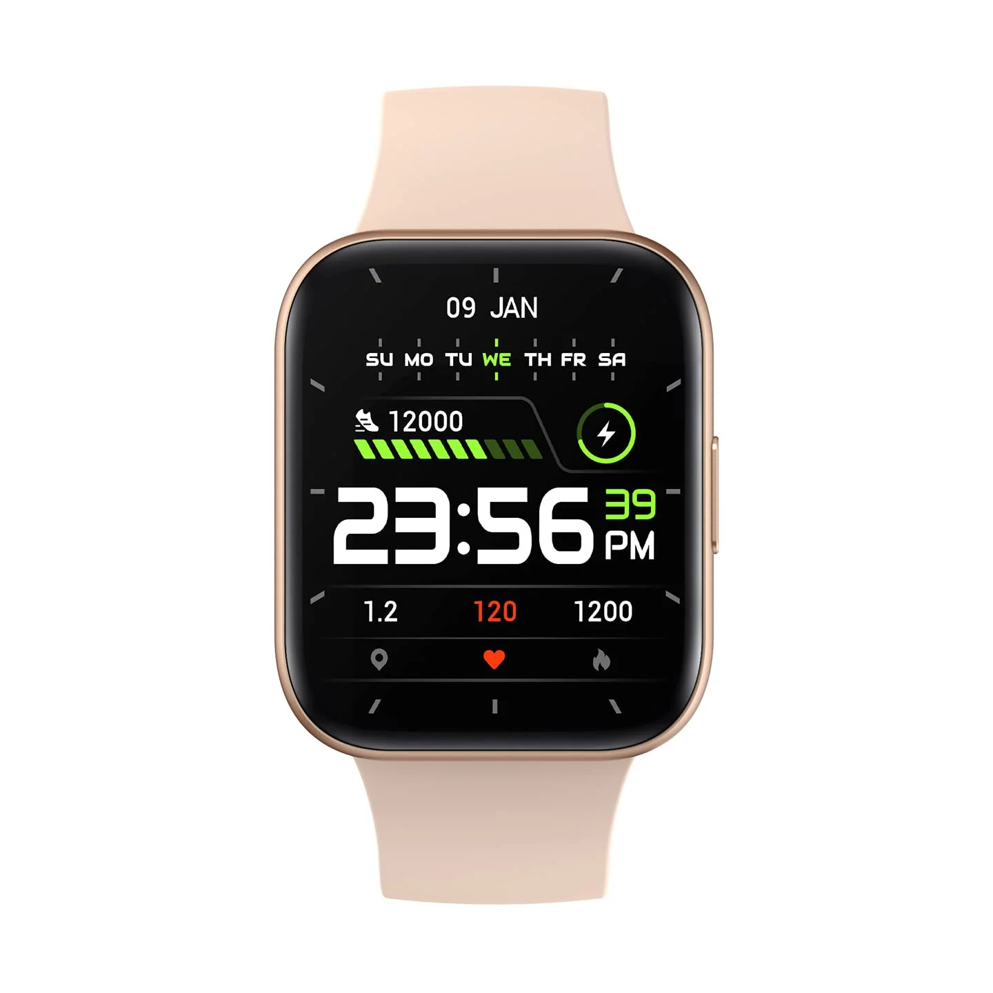 Maxx SX25 Ace Smartwatch - 1.69" Display, Bluetooth, 100+ Sports Modes, Health Suite, Voice Assistance, Includes 2 Bonus Straps (Rose Glod) - Image 2