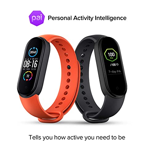 MI Smart Band 5 - India's No. 1 Fitness Band, 1.1" (2.8 cm) AMOLED Color Display, 2 Weeks Battery Life, Personal Activity Intelligence (PAI), 11 Sports Mode, Heart Rate, Women's Health Tracking (Black) - Image 4
