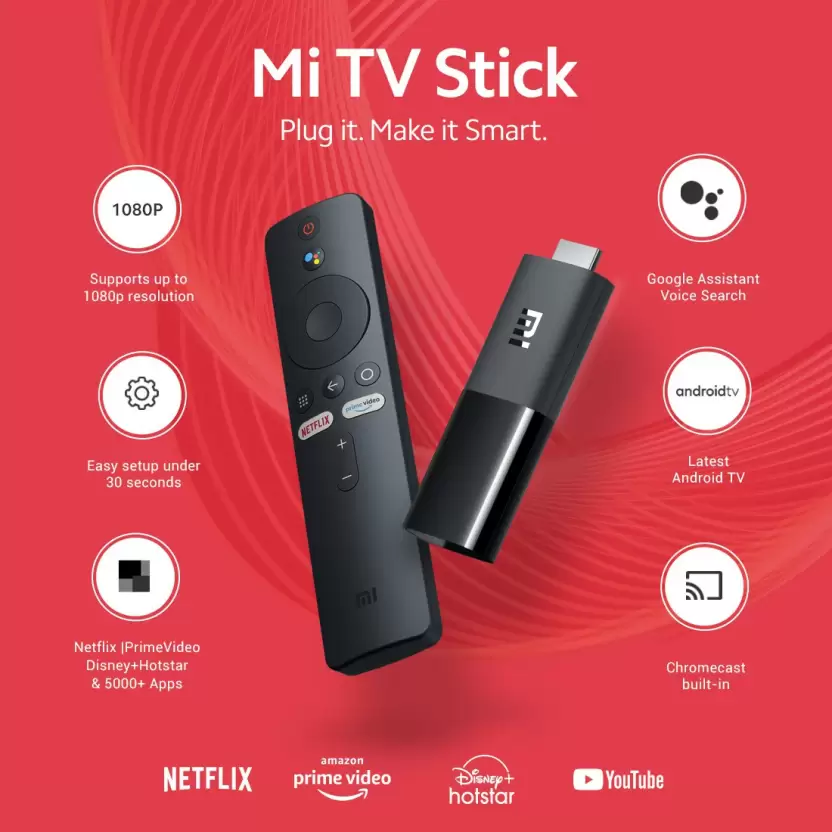Mi TV Stick with Built in Chromecast (Black) - Image 2