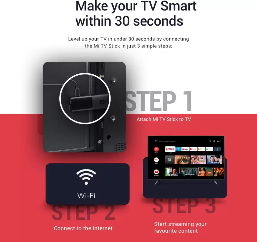 Mi TV Stick with Built in Chromecast (Black) - Image 3