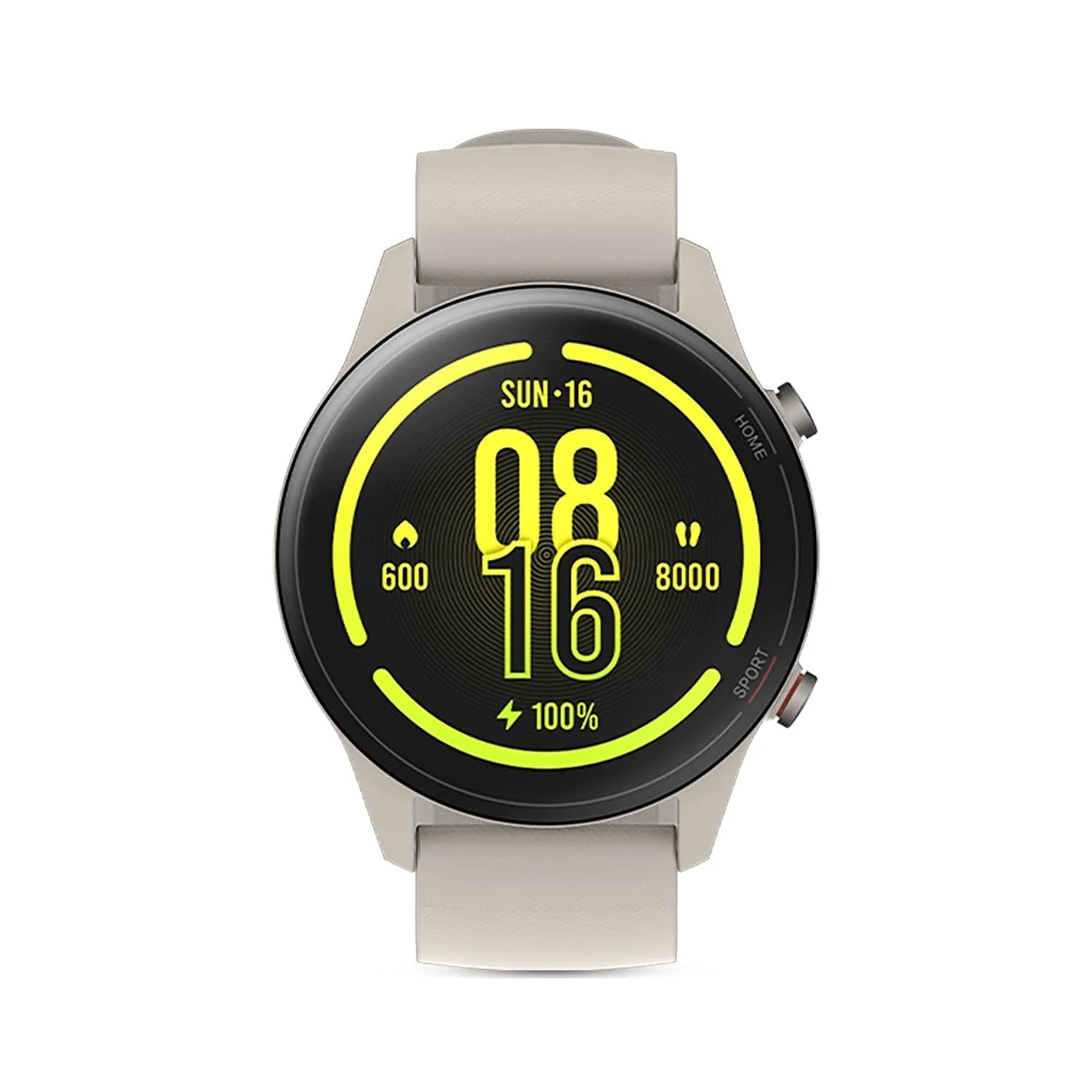 Mi Watch Revolve Active (Beige) - 1.39" AMOLED Display, SpO2, GPS and Sleep Monitor, Alexa Built-in, 117 Sports Mode, Personalized Watch Faces, 2 Weeks Battery Life, Music and Camera Control