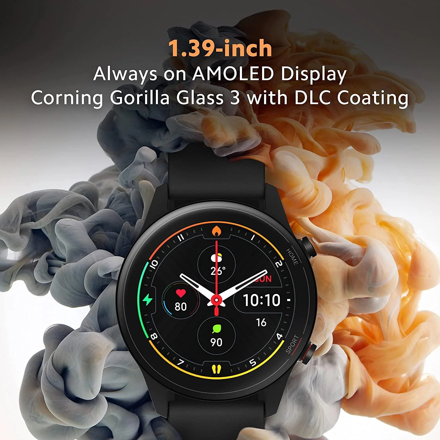 Mi Watch Revolve Active (Beige) - 1.39" AMOLED Display, SpO2, GPS and Sleep Monitor, Alexa Built-in, 117 Sports Mode, Personalized Watch Faces, 2 Weeks Battery Life, Music and Camera Control - Image 3