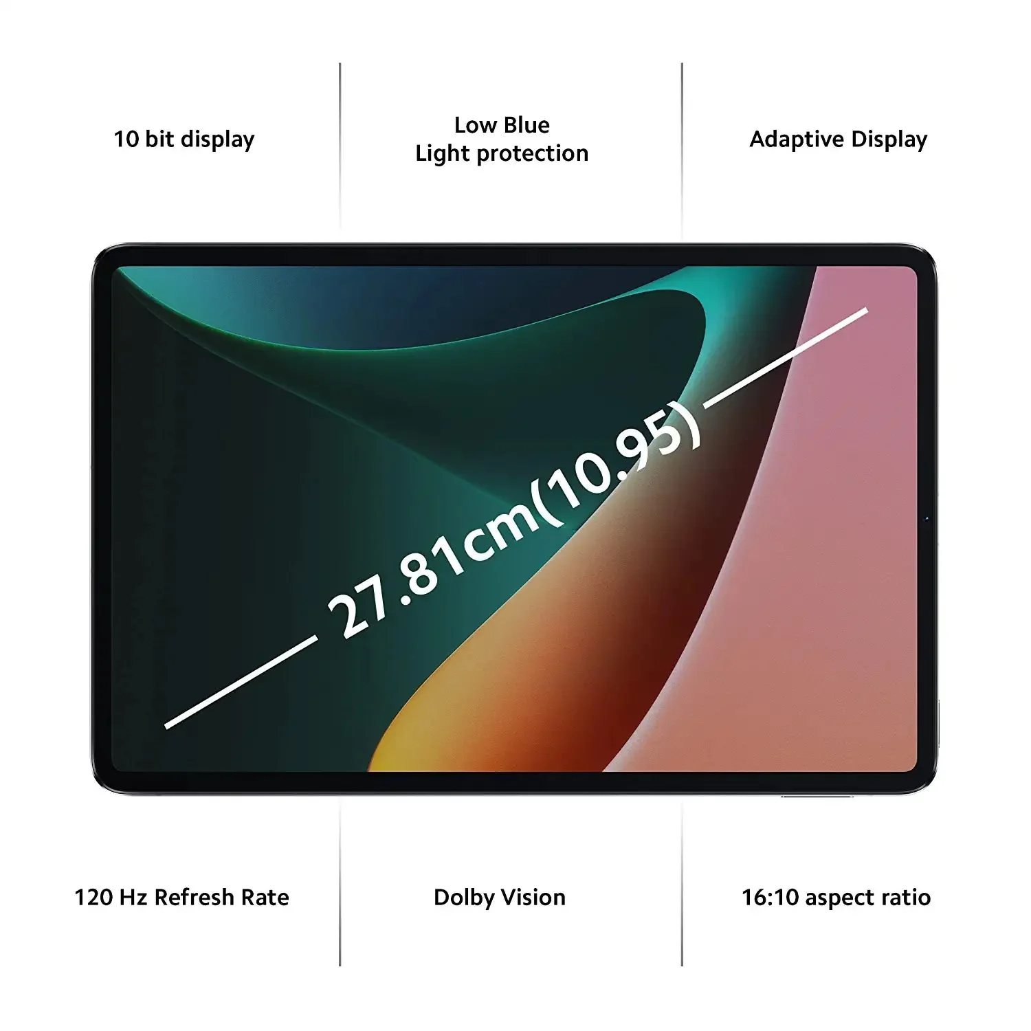 Mi Xiaomi Pad 5 Snapdragon 860 2.5K Resolution, 120Hz Refresh Rate Wi-Fi Tablet, Cosmic Gray - Image 3
